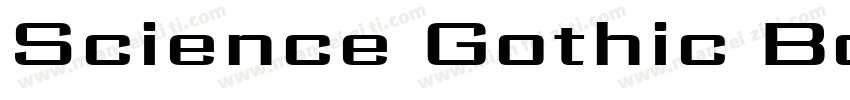 Science Gothic Bold Exp字体转换